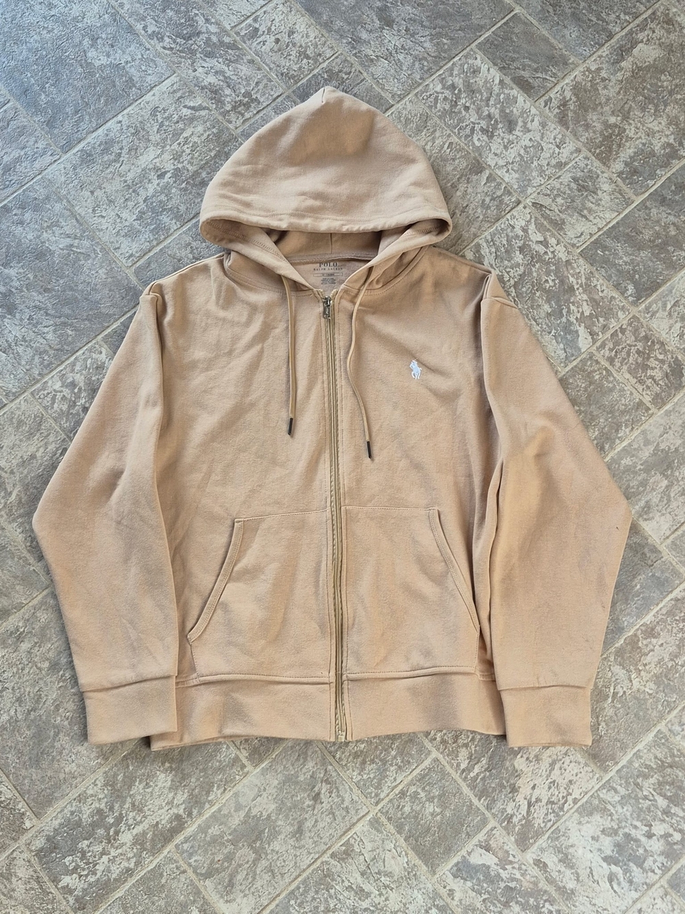 Polo by Ralph Lauren Beige Zip Hoodie